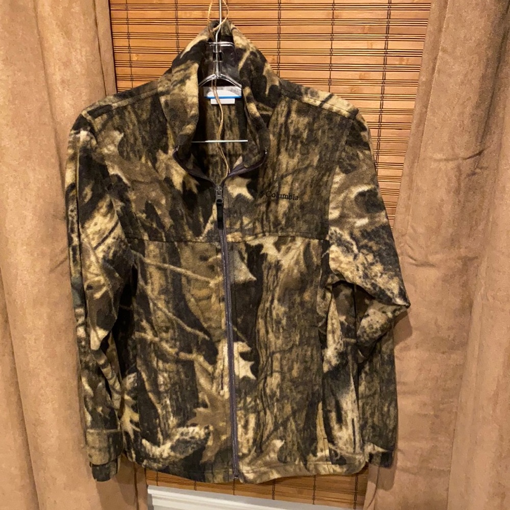 Boys Columbia Camouflage fleece zip up